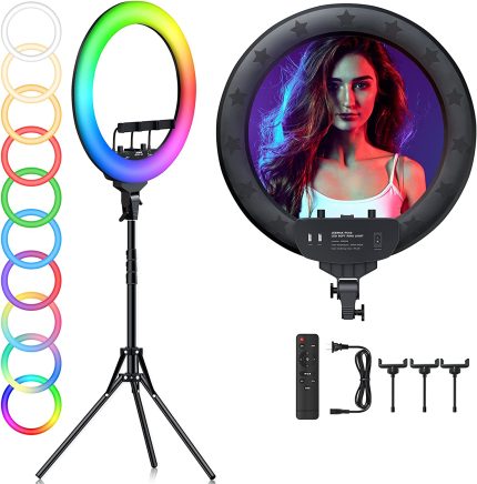 Enshall 22" yuvarlak rgb Ring Light Led ES-22 RGB