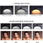 Enshall 28" Ay Lamba Ring Light Led Çekim Işığı - Görsel 2