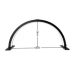 Enshall 22 Inch Masa Üstü Oje ve Tırnak Işığı 20w Masa Üstü LED Işık Yarım Ay Şekilli Kirpik Güzellik Lambası - Görsel 6