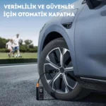 ENSHALL A6611 kablosuz şarjlı taşınabilir hava kompresörü araç yanında kullanılırken