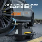 ENSHALL A6688 LED ışıklı taşınabilir araç hava kompresörü