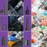 ENSHALL AHV06 mini araç süpürgesi araç içi toz ve kırıntı temizliği yapıyor